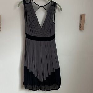 ASOS Black and Gray Asymmetrical Dress